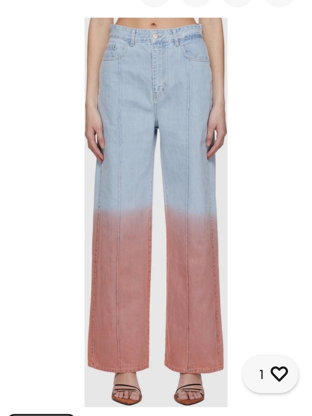 Rokh High Rise Ombre Jean Fr 36 28W